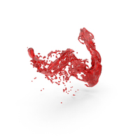 Red Liquid Splash Effect PNG & PSD Images