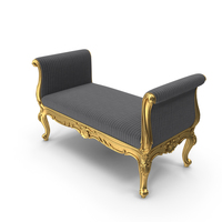 Golden Vittorio Grifoni Bench PNG & PSD Images