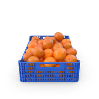 Plastic Crate With Oranges PNG & PSD Images
