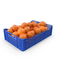 Plastic Crate With Oranges PNG & PSD Images