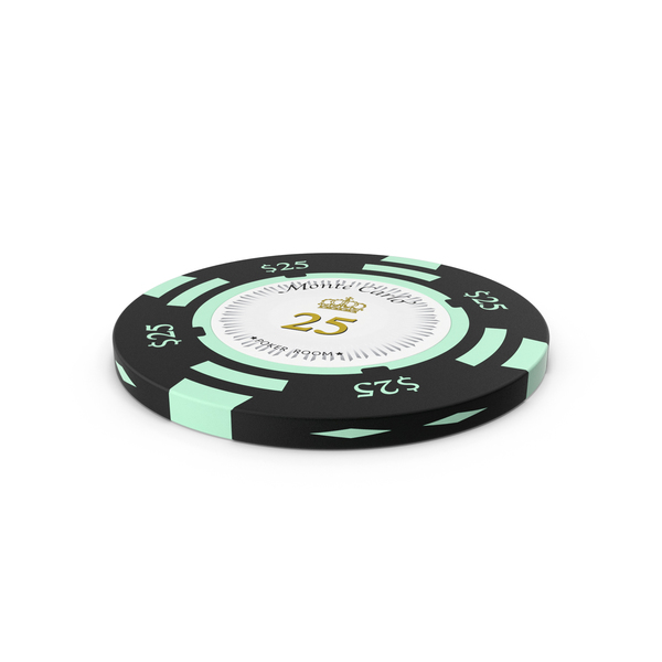 Monte Carlo 25 Dollars Chip PNG & PSD Images