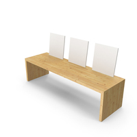 Wooden White Bench PNG & PSD Images