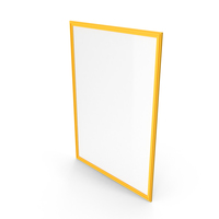 Picture Frame Yellow PNG & PSD Images