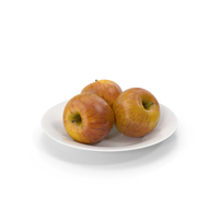 Plate with Apples PNG & PSD Images