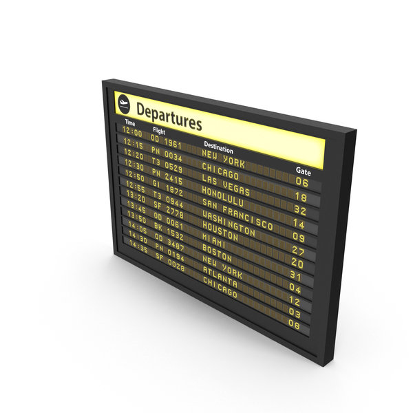 Flight Board PNG & PSD Images