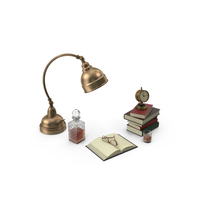 Desk Decor Set PNG & PSD Images