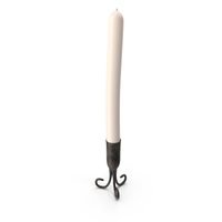 Candle in the Candlestick PNG & PSD Images