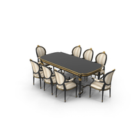 Angelo Cappellini Cezanne Dining Room Set PNG & PSD Images