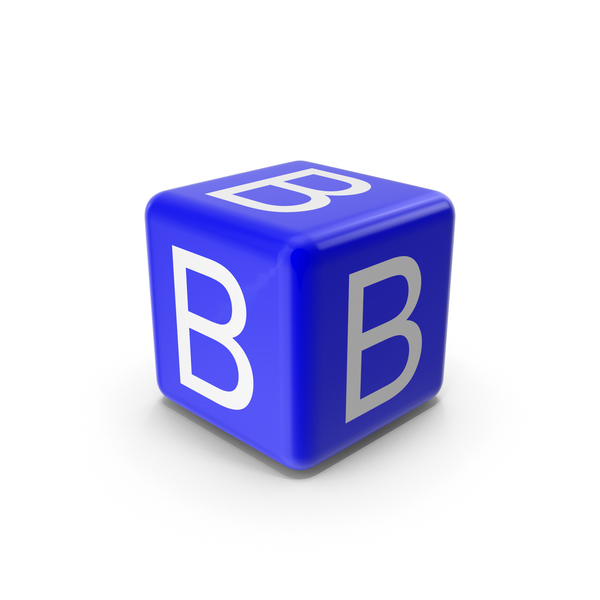 Blue B Block PNG & PSD Images