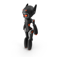 Black Cute Robot PNG & PSD Images