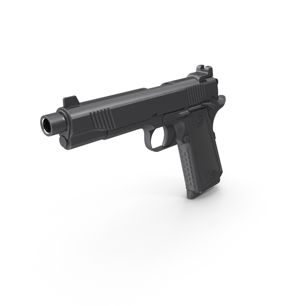 Pistol with Silencer PNG & PSD Images