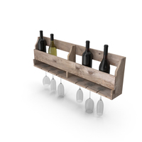 Wall Wine Rack PNG & PSD Images
