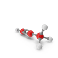 Propyne Molecular Model PNG & PSD Images