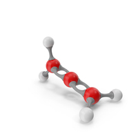 Propadiene Molecular Model PNG & PSD Images