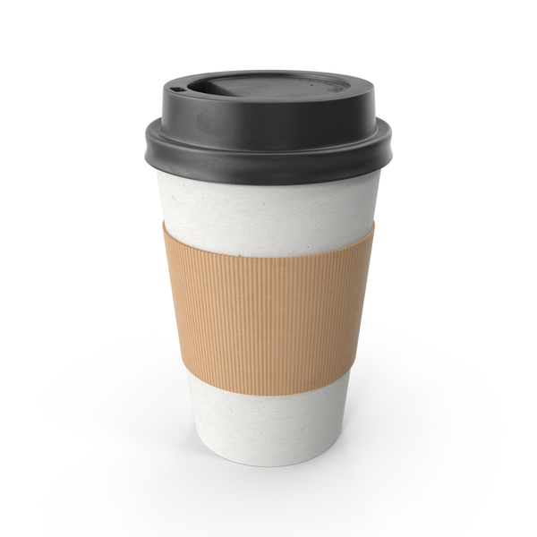 Paper Coffee Cup Black Lid PNG & PSD Images