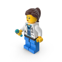 Lego Woman Scientist PNG & PSD Images