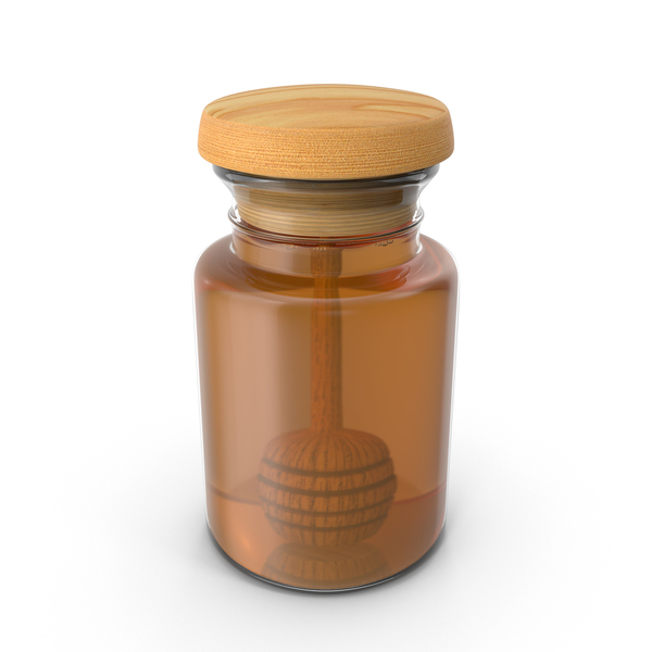 Honey Jar and Drizzler PNG & PSD Images