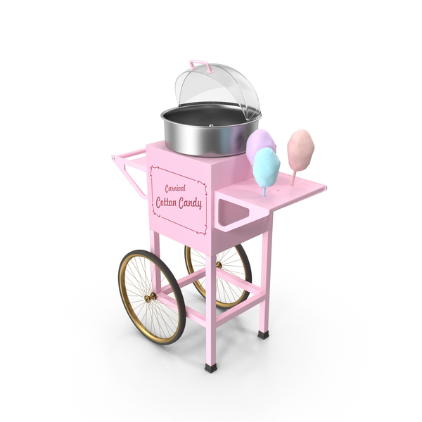 Vintage Cotton Candy Machine PNG & PSD Images