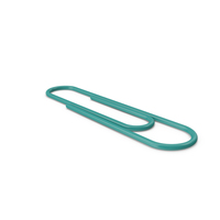 Teal Green Paper Clip PNG & PSD Images