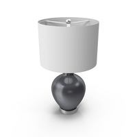 Gunmetal Metallic Ovo Table Lamp PNG & PSD Images