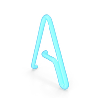 Neon Letter A PNG & PSD Images