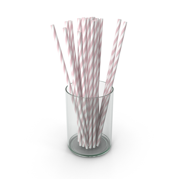 Pink Drinking Straws PNG & PSD Images