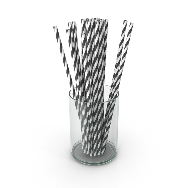 Black Drinking Straws PNG & PSD Images
