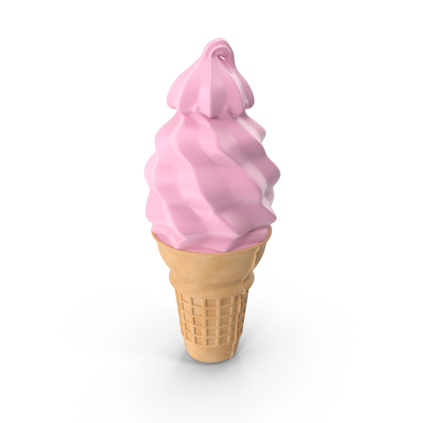 粉红色的冰淇淋锥PNG和PSD图像