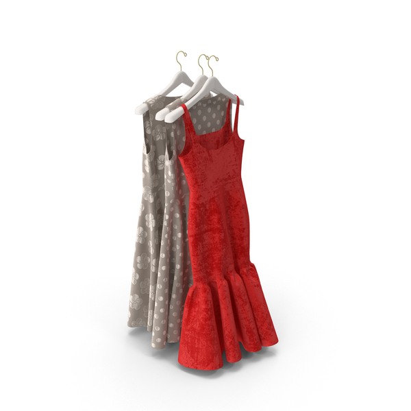 Hanging Dresses PNG & PSD Images