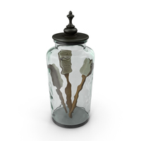 Jar with Bath Brushes PNG & PSD Images