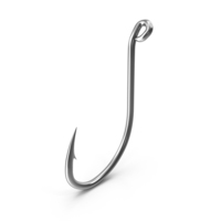 Fishing Hook Chrome PNG & PSD Images