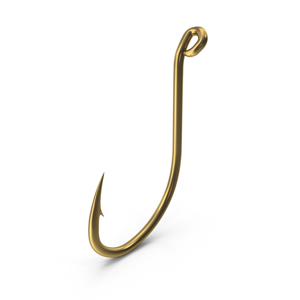 Fishing Hook Gold PNG & PSD Images