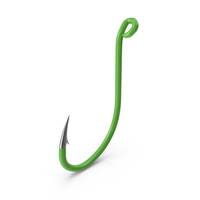 Fishing Hook Green PNG & PSD Images