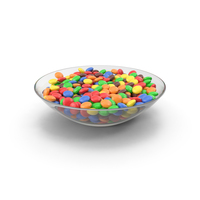 Candy in Glass Bowl PNG & PSD Images