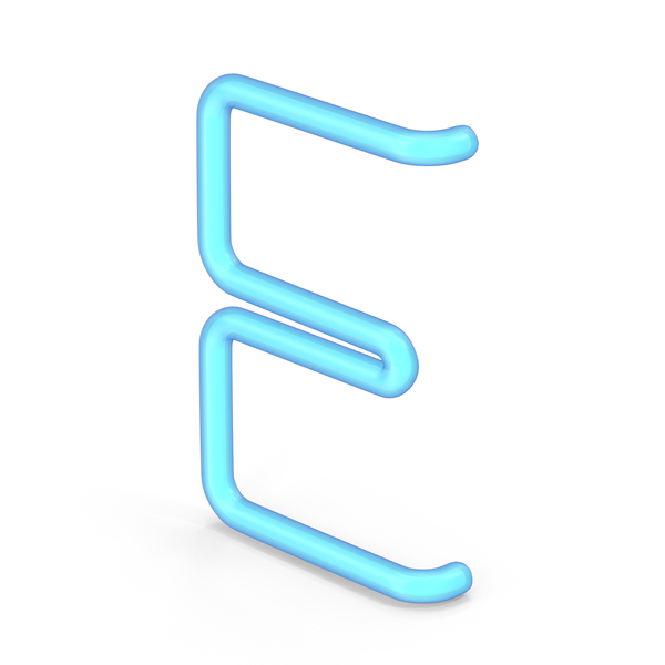 Neon Letter E PNG & PSD Images