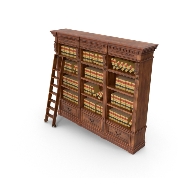 Shelf with Law Books PNG & PSD Images