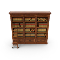 Shelf with Law Books PNG & PSD Images