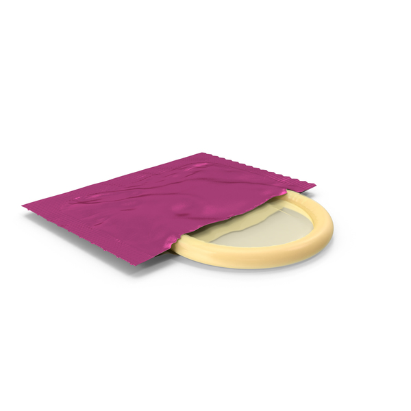 粉红色的避孕套包装纸PNG和PSD图像