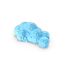 Clouds Volume Pixelated PNG & PSD Images