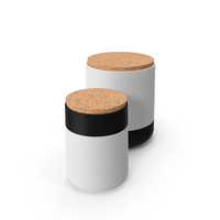 Black White Canisters PNG & PSD Images