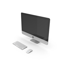 Imac with Keyboard and Mouse PNG & PSD Images