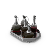 Decanter Set With Wine PNG & PSD Images