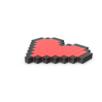 Pixelated Heart Icon PNG & PSD Images