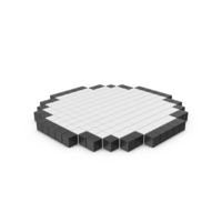 Pixelated Circle Icon PNG & PSD Images