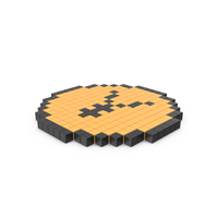 Pixelated Yen Coin Icon PNG & PSD Images