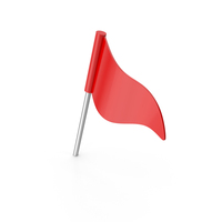 Red Flag Push Pin PNG & PSD Images