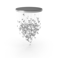 Round Sagarti Tenea Butterfly Ceiling Chandelier PNG & PSD Images