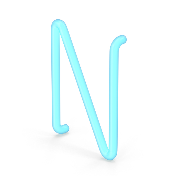 Neon Letter N PNG & PSD Images