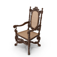 Throne Armchair English 1680 PNG & PSD Images