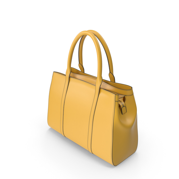 Yellow Women's Handbag PNG & PSD Images